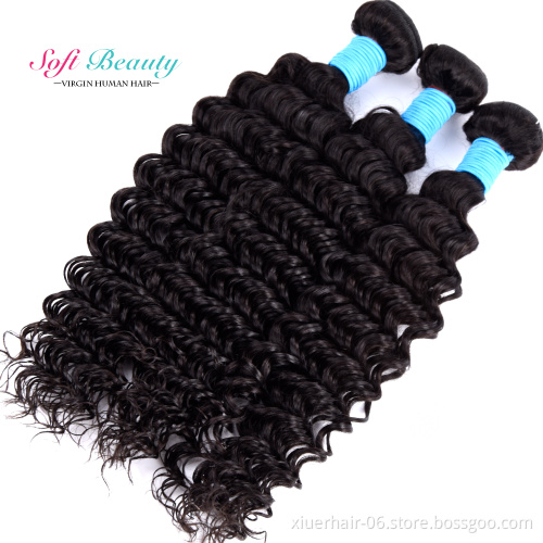 Cuticle Aligned Water Wave Unprocessed with Frontals Curly Extension Brazilian One Donor Mink Human Virgin Straight Hair Bundles